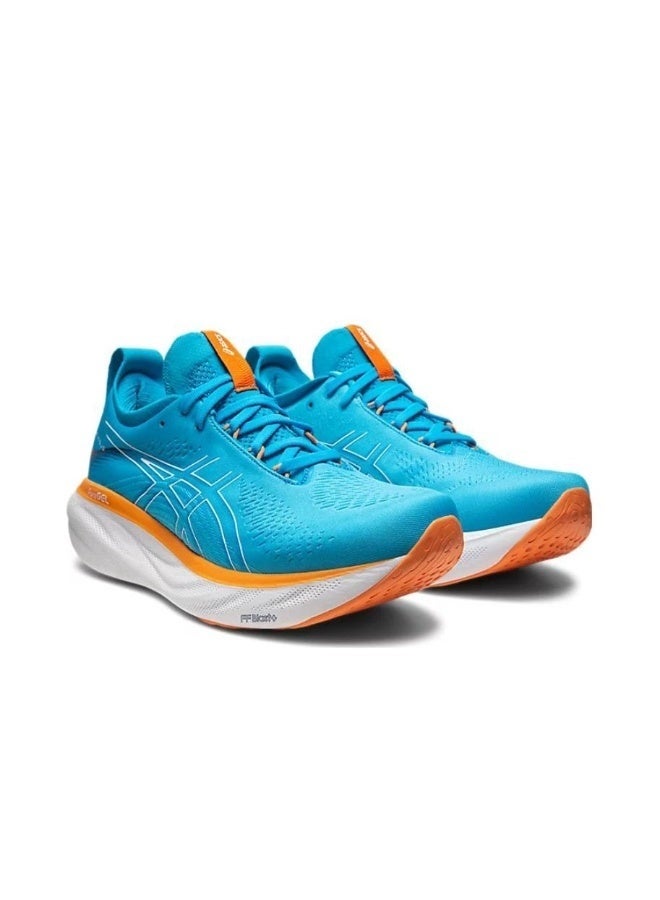 Onitsuka Tiger Men Gel-Nimbus 25 Outdoor Cycling/Running Sneakers Bright blue/Orange - Image 2