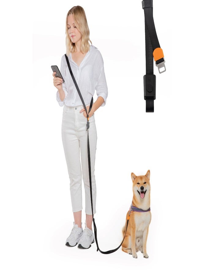 SVD.PET 4-in-1 Hands Free Dog Leash, Versatile Crossbody Dog Leash with Easy Release Buckle, Adjustable Waist Fit for Walking, Jogging and Running Your Pet (Black) - Image 1