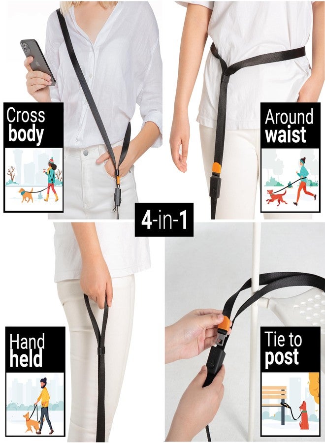 SVD.PET 4-in-1 Hands Free Dog Leash, Versatile Crossbody Dog Leash with Easy Release Buckle, Adjustable Waist Fit for Walking, Jogging and Running Your Pet (Black) - Image 2