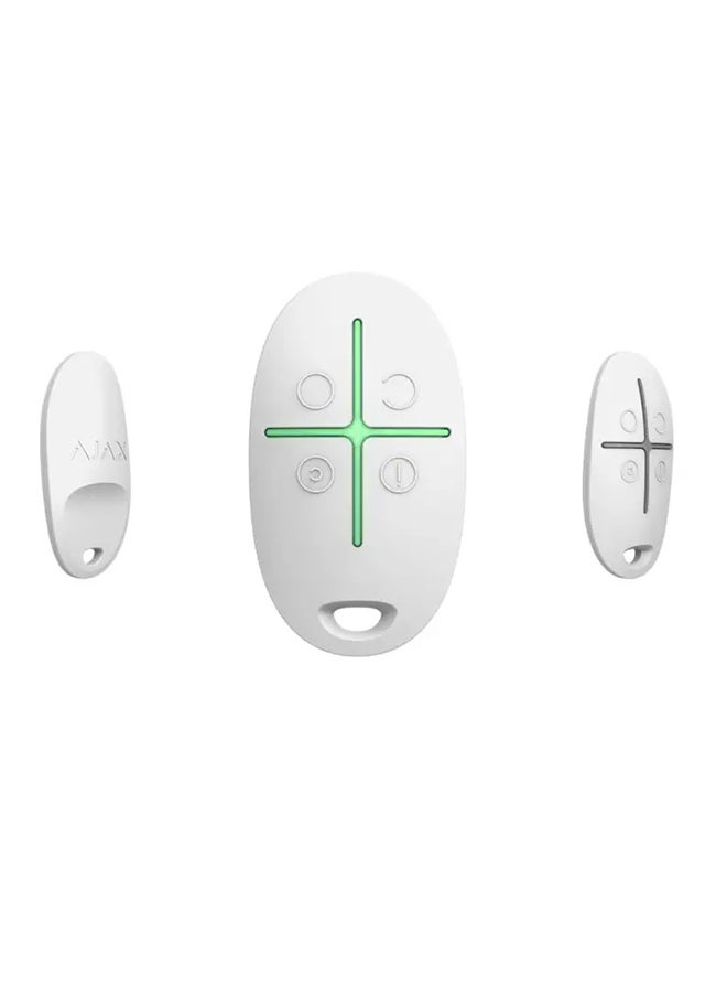 Ajax SpaceControl – Wireless Remote for Home Alarm System – Compact & Secure – White  - Image 1