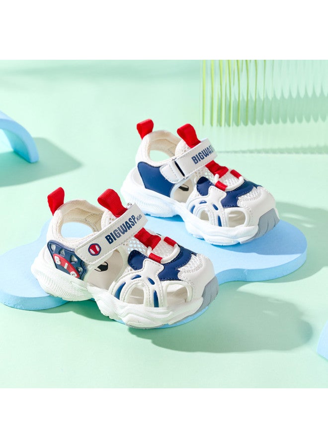 Bumblebee أحذية مشي للأطفال، صنادل للأطفال الرضع، أحذية عملية للأطفال الصغار، صنادل شاطئية مغلقة الأصابع صيفية قابلة للتنفس، أحذية عصرية للأطفال - Image 4