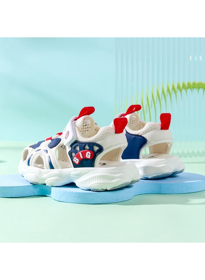 Bumblebee أحذية مشي للأطفال، صنادل للأطفال الرضع، أحذية عملية للأطفال الصغار، صنادل شاطئية مغلقة الأصابع صيفية قابلة للتنفس، أحذية عصرية للأطفال - Image 3