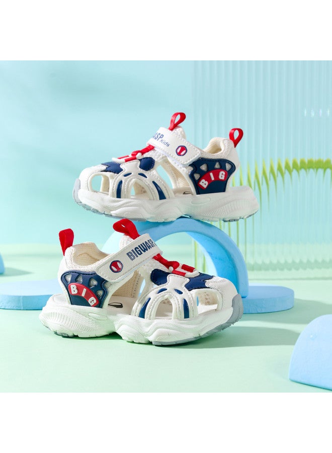 Bumblebee أحذية مشي للأطفال، صنادل للأطفال الرضع، أحذية عملية للأطفال الصغار، صنادل شاطئية مغلقة الأصابع صيفية قابلة للتنفس، أحذية عصرية للأطفال - Image 2