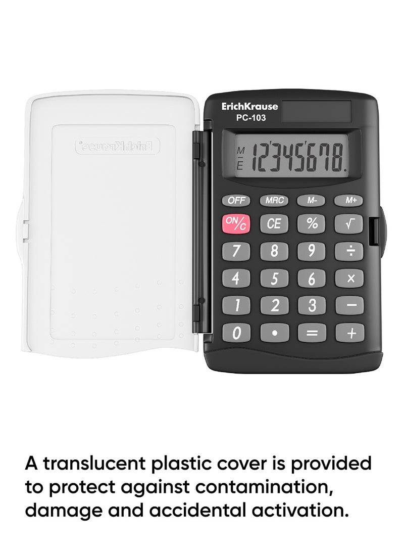 ErichKrause Pocket electronic calculator 8-Digit PC-103 Classic, black (box 1 pc) - Image 3