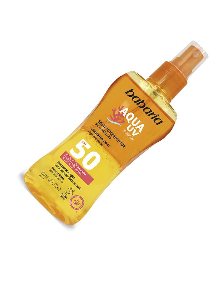 باباريا صن أكوا UV SPF50 ثنائي المرحلة 200 مل - Image 2