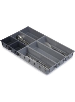 Joseph Joseph Joseph Joseph Blox 7 Piece Drawer Organiser Set, Grey  - Image 1