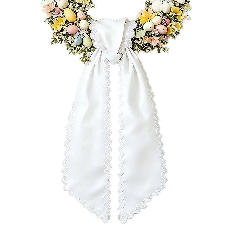 Wavy ribbon curtain buckle birthday Christmas party gift box wedding decoration tie - Image 5