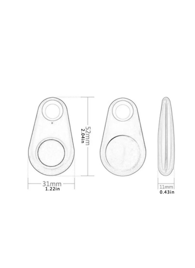 GPS Accessory - Mini Bluetooth GPS Tracker Anti Lost Device for Baby Pet Bag Wallet Tracking Finder Smart Locator - Image 1