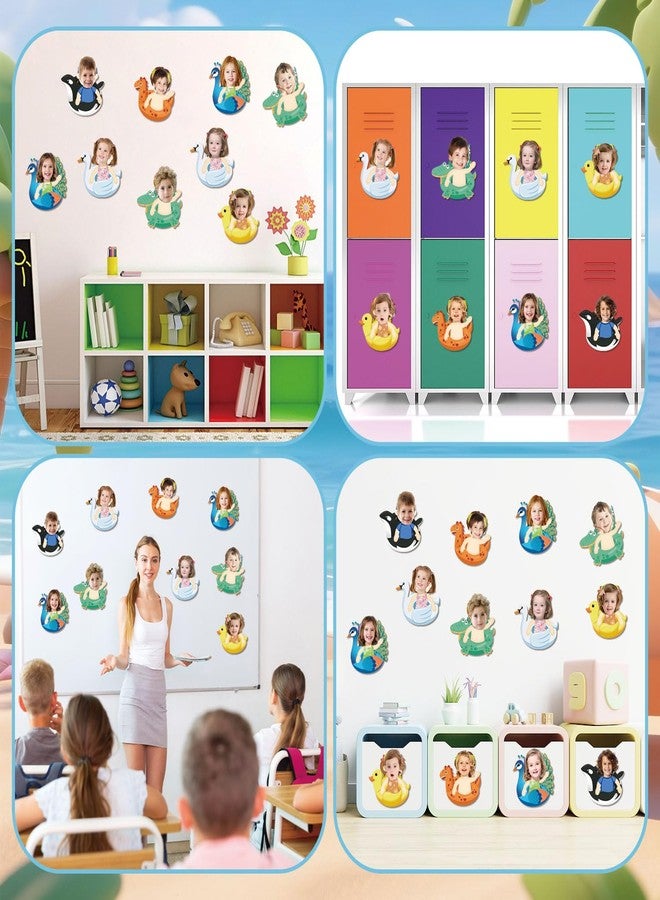 Zevulizen Summer Bulletin Board Decorations 60PCS Swim Ring Cutouts, Hawaiian Beach Classroom Decor, Pool Party Paper Cutouts for Preschool Kindergarten DIY Craft Wall Photo Booth Decorations - Image 5