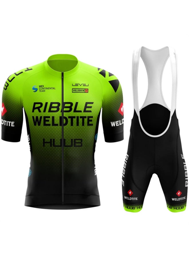 Huub Cycling Jersey Short-sleeved Suit Men's Summer Road Cycling Clothing Quick-drying Breathable Mountain Bike Cycling Pants Slim Fit
