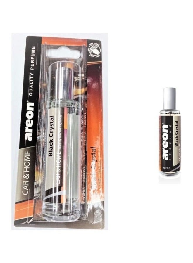 Areon Black Crystal Car Perfume Spray 35ml– Luxury Long-Lasting Fragrance for Your Car