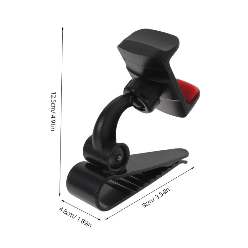 Rotating Car Phone Holder For Sun Visor Sturdy Construction Universal Fit - Image 3