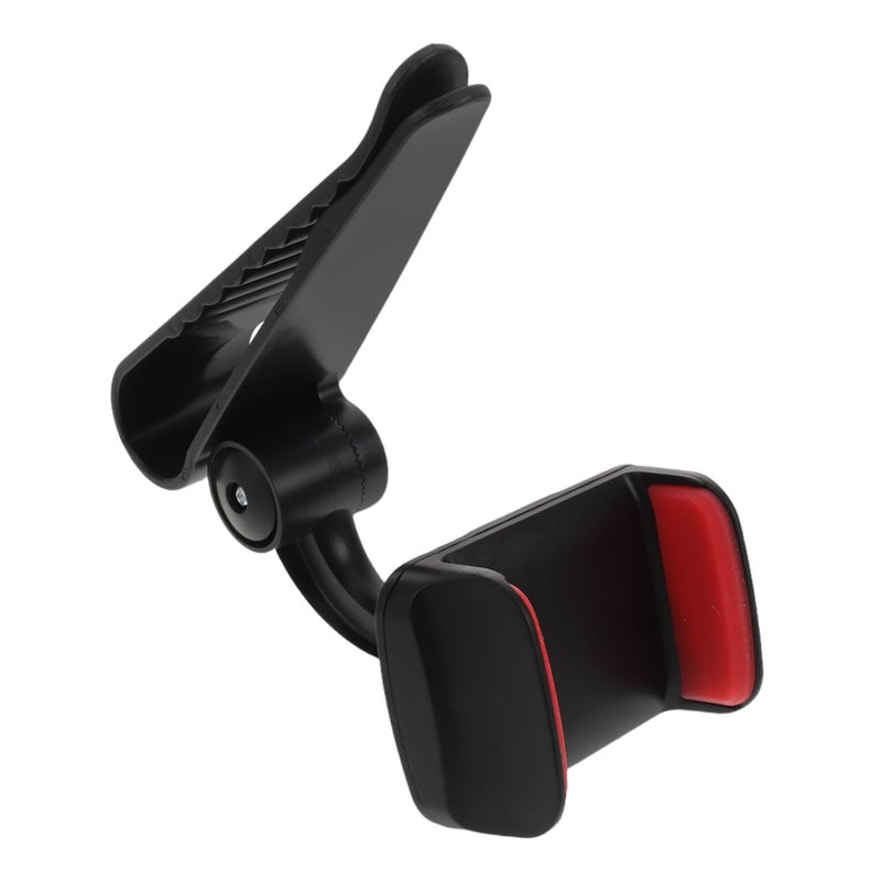 Rotating Car Phone Holder For Sun Visor Sturdy Construction Universal Fit - Image 2