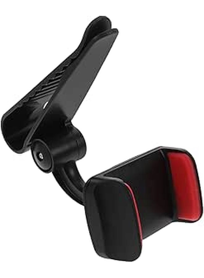 Rotating Car Phone Holder For Sun Visor Sturdy Construction Universal Fit - Image 1
