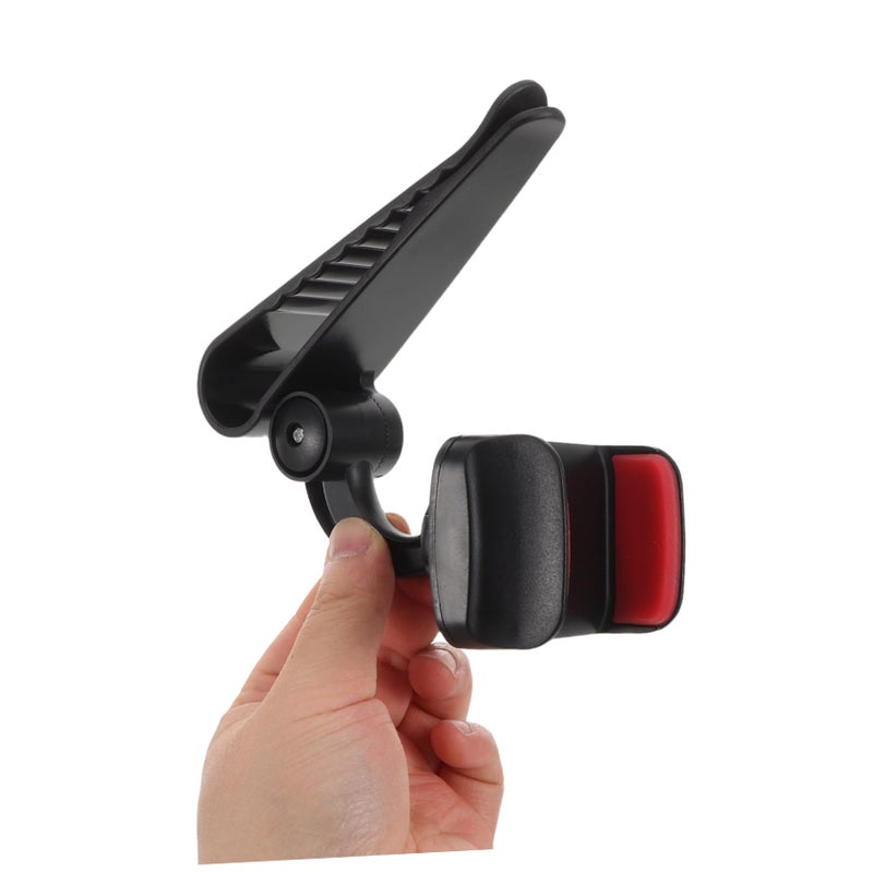 Rotating Car Phone Holder For Sun Visor Sturdy Construction Universal Fit - Image 5