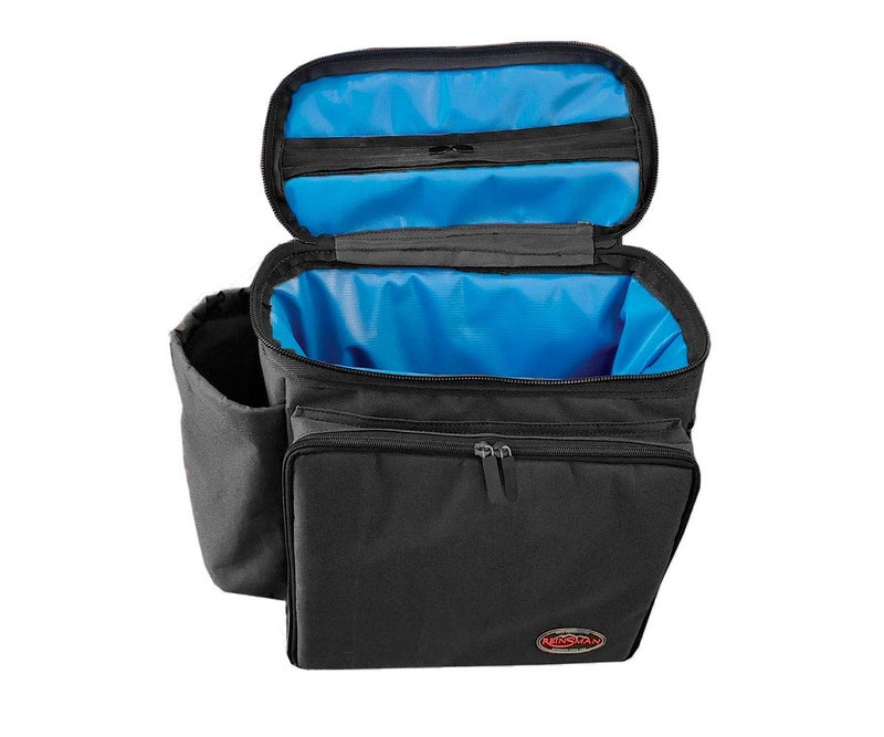 Reinsman Deluxe Insulated Leakproof Cooler Saddle Bag with Additional Cantle Bag and Straps, Black - Image 4