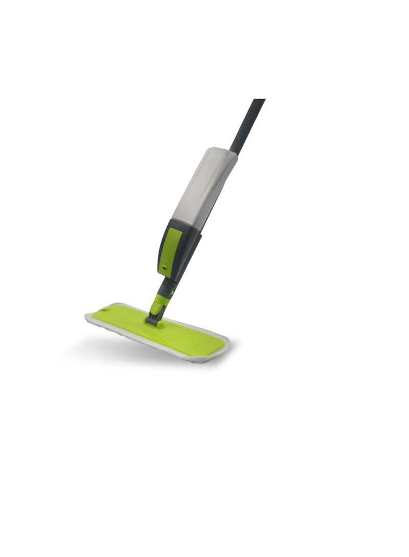 Royalford RoyalBright Water Spray Mop RF12262GR Carbon Fiber Dust Collector 400ml Tank Waxing Mop Quick-Drying 95cm Wide Spray Area Lightweight Add Disinfectant Water - Image 1