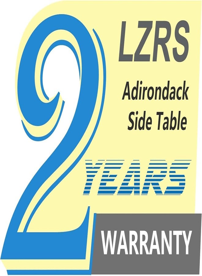 LZRS Adirondack Square Outdoor Side Table for Patio, Pool Composite Patio Table,HDPE End Tables for Backyard,Pool, Indoor Companion, Easy Maintenance & Weather Resistant(Dark Blue) - Image 3