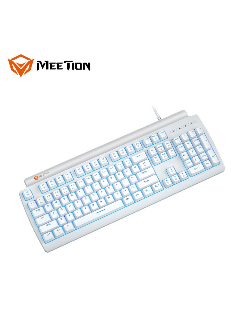 Meetion MK600 Mechanical Keyboard Anti-ghosting Full keys No. of keys 104/105 Keyboard Type Blue switch OS Compatibility Windows XP/Vista/7/8/10  MAC OS X Interface USB - Image 3