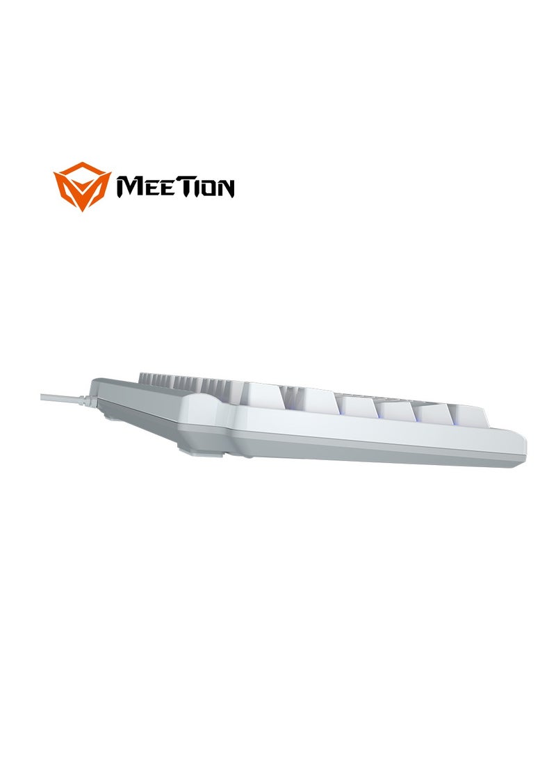 Meetion MK600 Mechanical Keyboard Anti-ghosting Full keys No. of keys 104/105 Keyboard Type Blue switch OS Compatibility Windows XP/Vista/7/8/10  MAC OS X Interface USB - Image 4