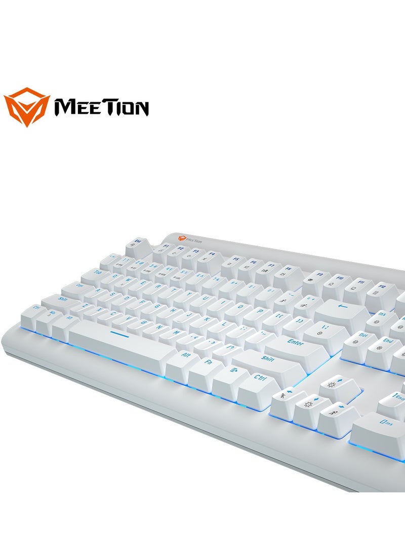 Meetion MK600 Mechanical Keyboard Anti-ghosting Full keys No. of keys 104/105 Keyboard Type Blue switch OS Compatibility Windows XP/Vista/7/8/10  MAC OS X Interface USB - Image 5
