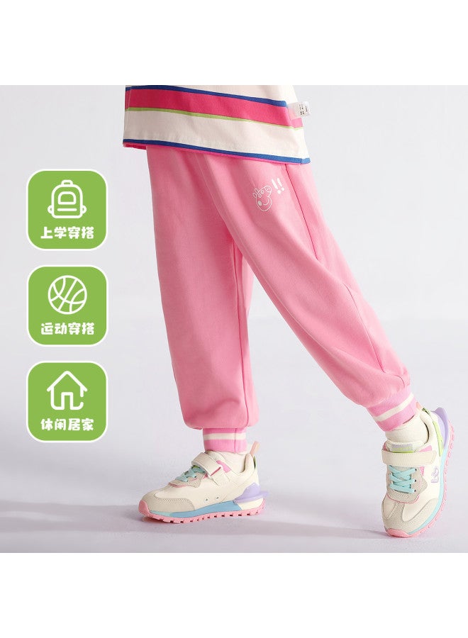 peppa Pig Spring Girls' Comfortable Jogger Pants Versatile Kids' Trousers Baby Pants - Image 5