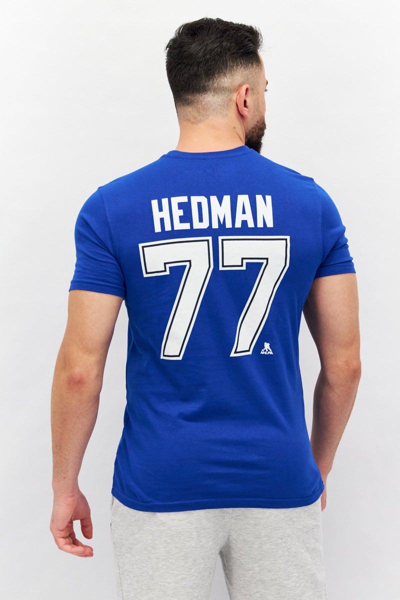 NFL Men Sportswear Fit Short Sleeves Tampa Bay Lightning Ice Hockey T-Shirt, Blue  - Image 3