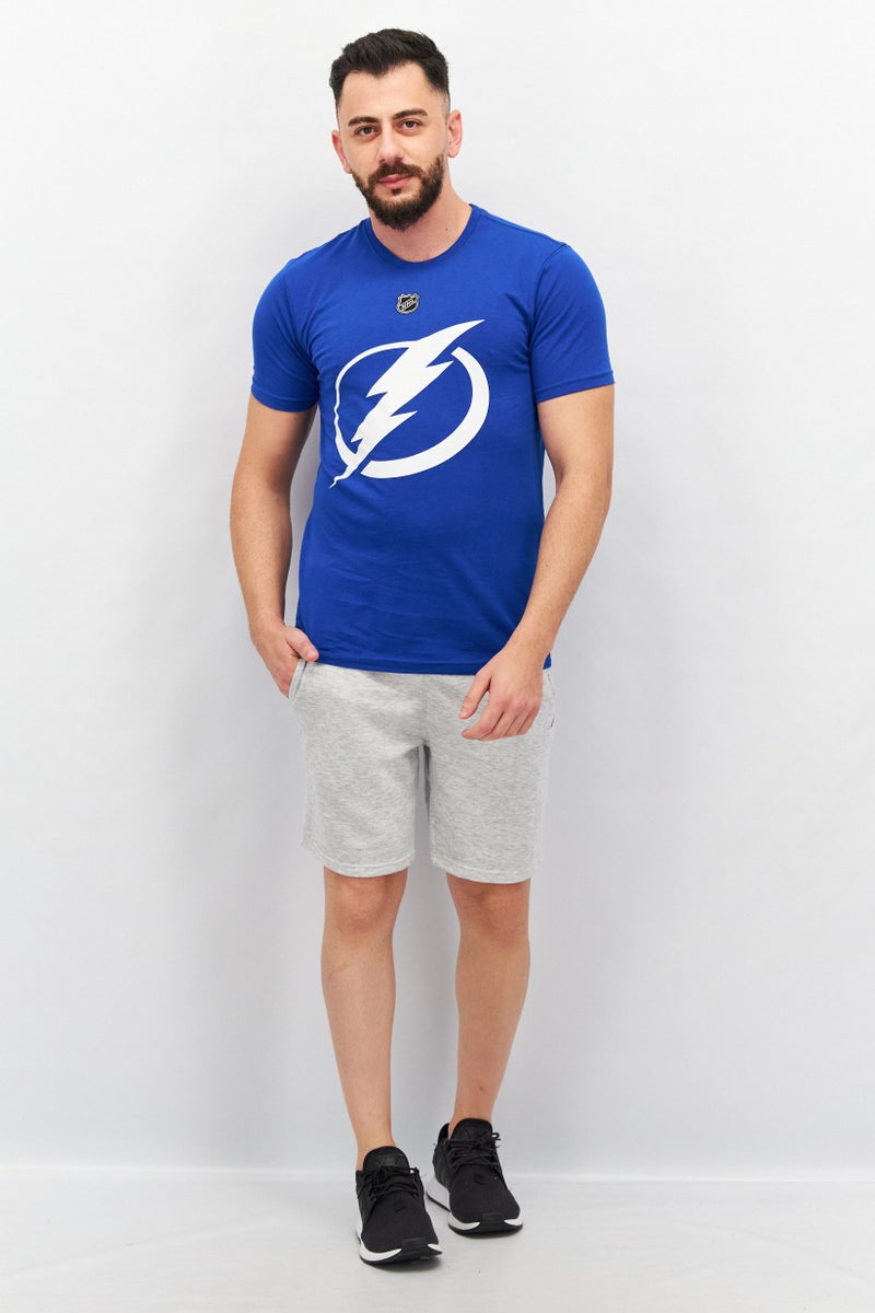 NFL Men Sportswear Fit Short Sleeves Tampa Bay Lightning Ice Hockey T-Shirt, Blue  - Image 4