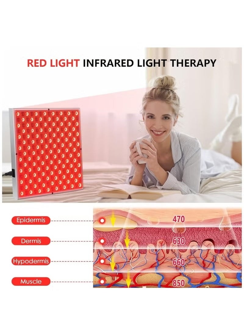 XiuWoo Red light therapy 45W 225 LEDs red light panel therapy device for body face 660nm red light and near infrared light LED red light device for pain relief of muscle joint back  - Image 5