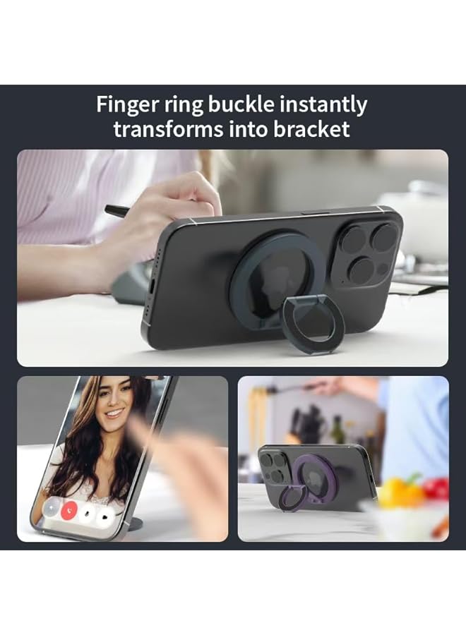 Green Tiger Magnetic Phone Ring Holder, HaloLock Stand Designed for MagSafe, Magnetic Ring Holder with Adjustable Kickstand - Image 2