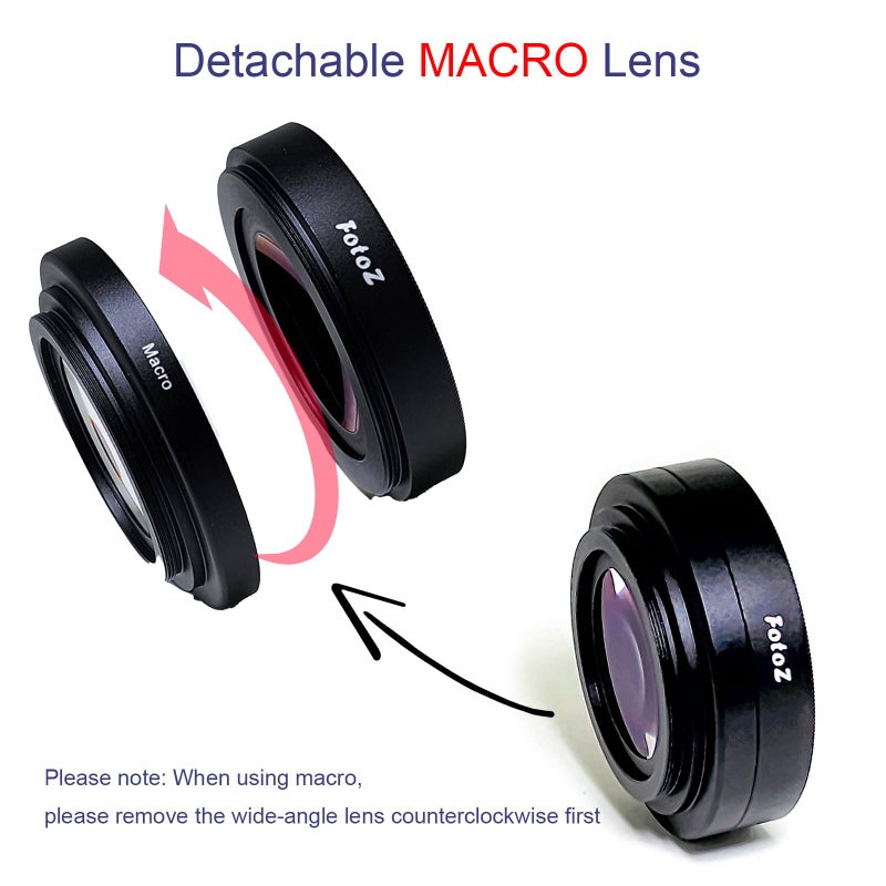 FotoZ عدسة تحويل واسعة الزاوية الصغيرة FotoZ 40.5mm 0.75x (مع ماكرو) ، لكاميرات Sony ZV-1F ZV-E10 ، ZV-E10 MarkII A6400 A6700 ، ملحقات متوافقة مع عدسة الكيت 16-50mm ، PZ 16-50mm OSS II (فضية) - Image 5