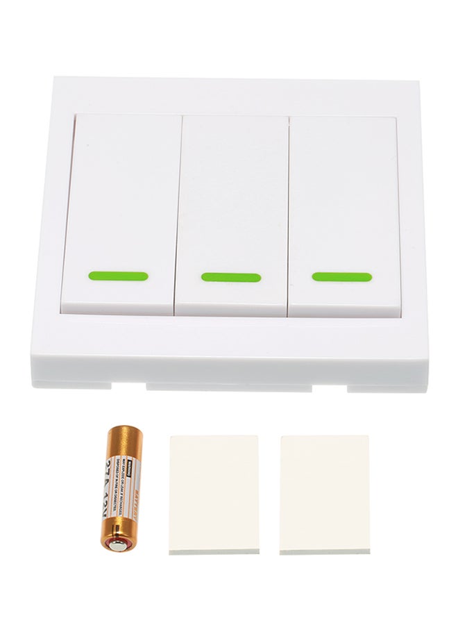 جهاز تحكم عن بُعد بمفتاح إضاءة جداري بأزرار ضاغطة أبيض 0.056كيلوجرام - Image 2