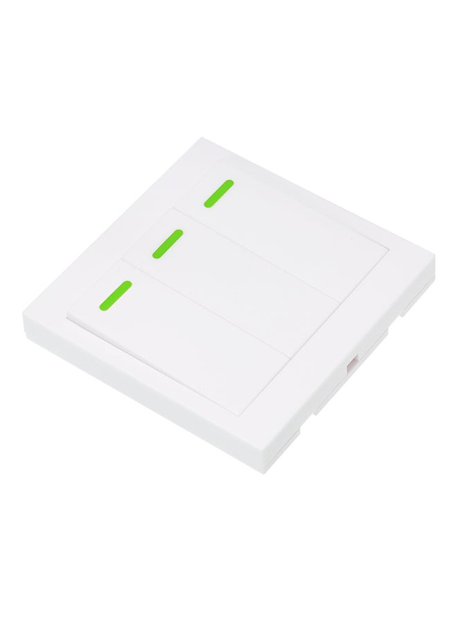 جهاز تحكم عن بُعد بمفتاح إضاءة جداري بأزرار ضاغطة أبيض 0.056كيلوجرام - Image 1