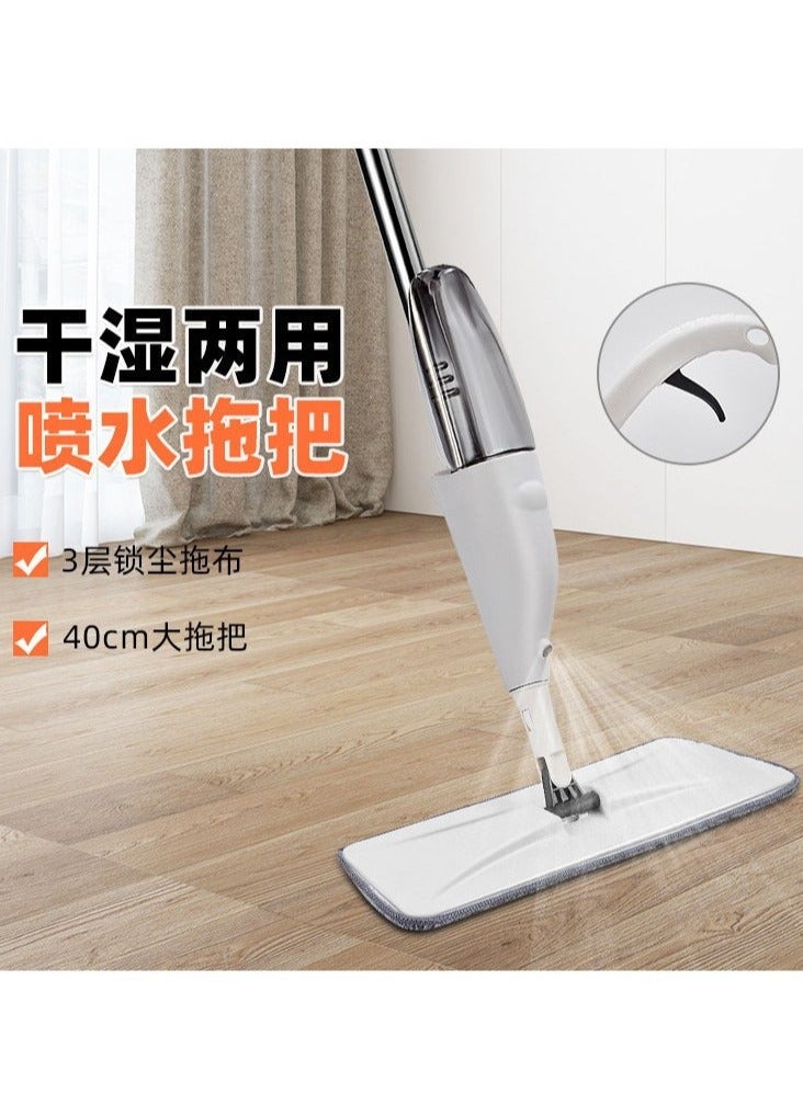 Beauenty Spray Floor Mop, Microfibre Spray Mop with 2 Reusable Pads and 410ML Refillable Bottle, 360 Degree Spin Mop Suitable for Hardwood, Marble, Tile, Laminate, or Ceramic Floors - Image 5