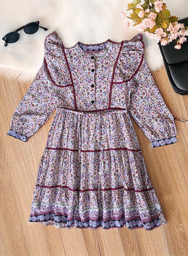 بيلا مودا فستان طبقات بنقشة الزهور - Image 1