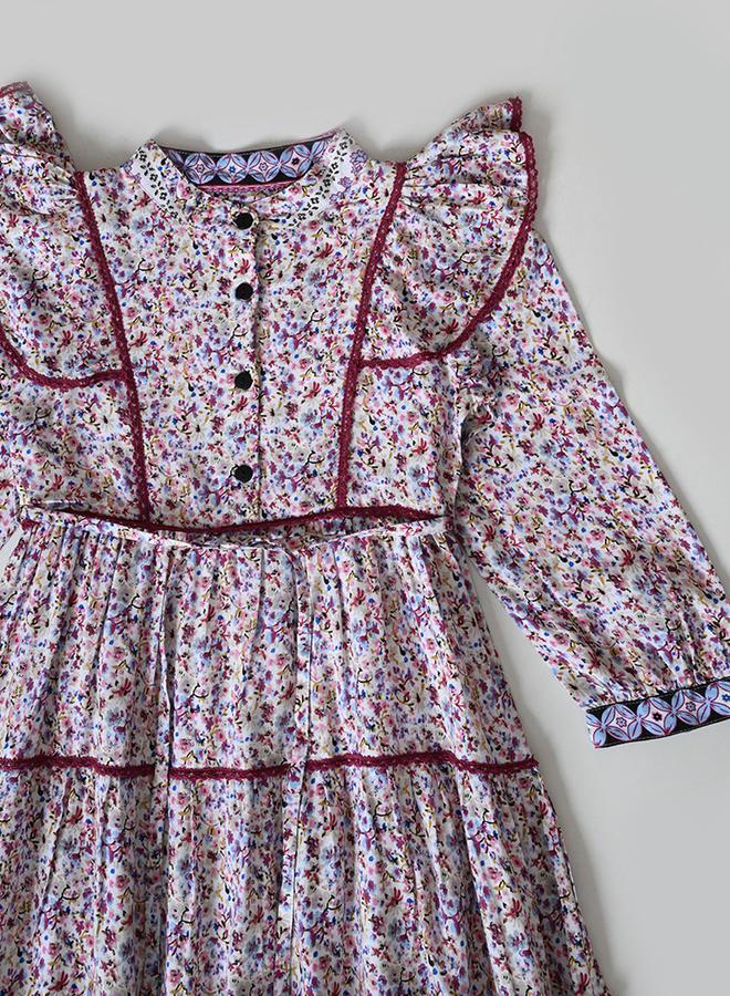 بيلا مودا فستان طبقات بنقشة الزهور - Image 4