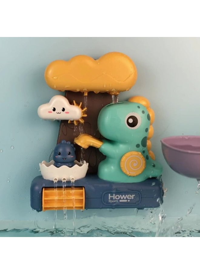 Dinosaur Bathroom Toy Animal Shower Sprinkler Sucker Water Spray Baby Children Bath Toy-Color:Turtle Spinning Music  - Image 4
