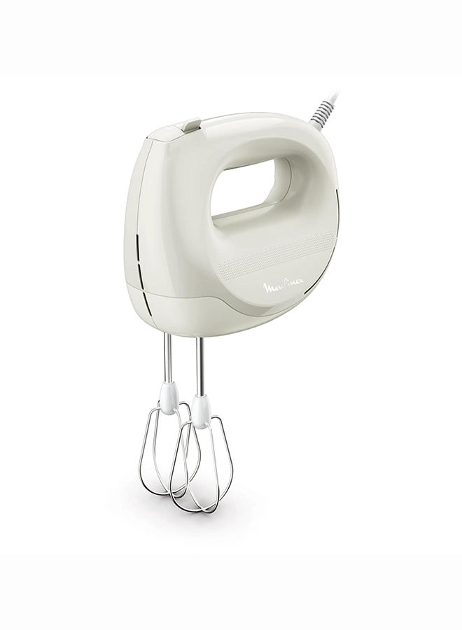 MOULINEX Easy Max | Hand Mixer | Flawless Mixing | Compact | 300W | 5-Speed Adjustable Button | White | HM2601M0 300 W HM2601M0 white - Image 1