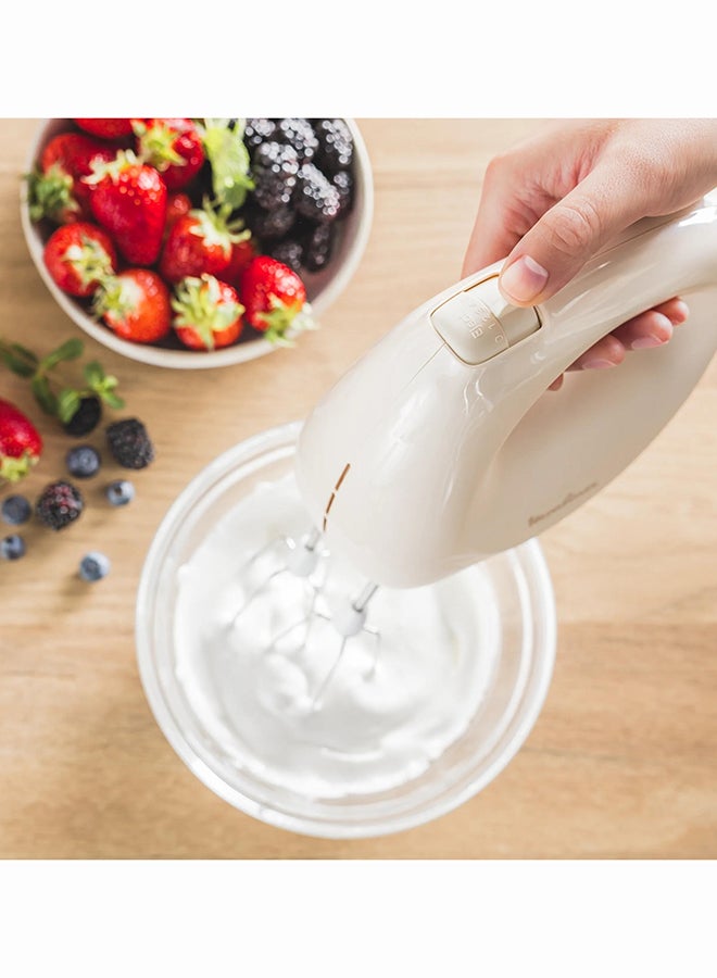 MOULINEX Easy Max | Hand Mixer | Flawless Mixing | Compact | 300W | 5-Speed Adjustable Button | White | HM2601M0 300 W HM2601M0 white - Image 4