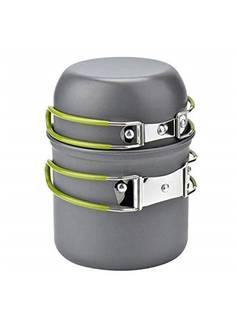Convenient Type Camping Cookware Utensils Outdoor Pot Set Hiking Picnic Backpacking Camping Tableware Pot 1-2persons  - Image 2