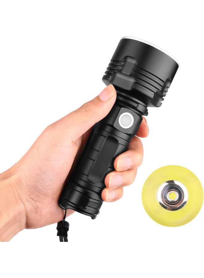 Power Display Strong Lighting Flashlight Black 15x5.8x3.5cm - Image 2