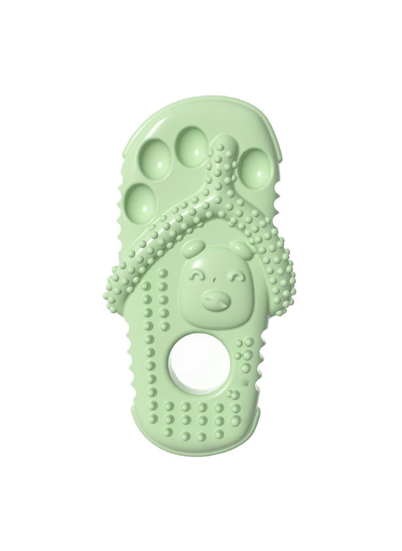 Generic New Pet Toys Bite Resistant Slippers TPR Bite Molar Dental Cleansing Multicolor Dog Toy Factory Wholesale Matcha 