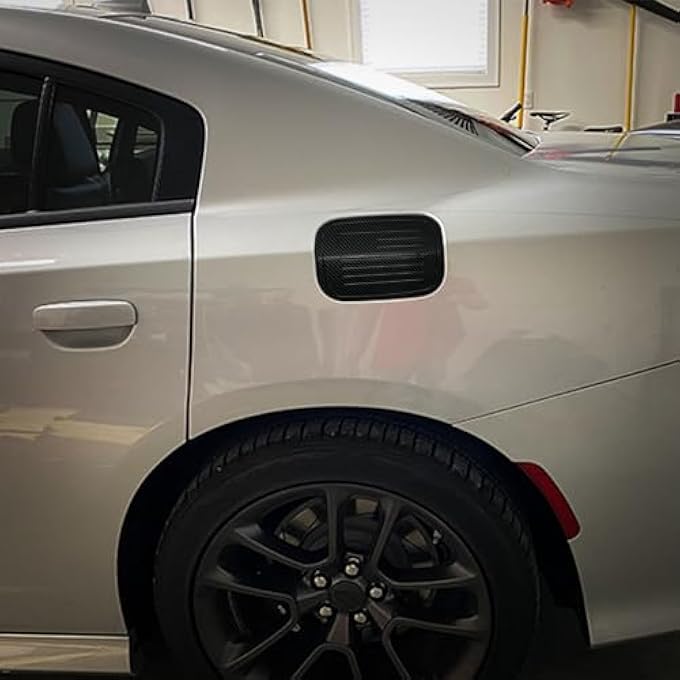 rayihni Gas Cap Fuel Filler Door Gas Tank Cap Trim Cover Fit for Dodge Charger 20152021 - Image 4