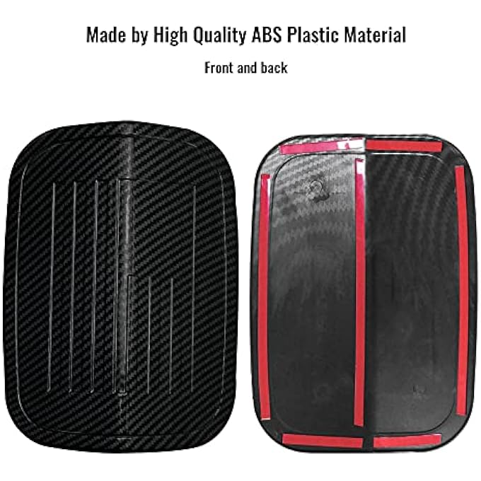 rayihni Gas Cap Fuel Filler Door Gas Tank Cap Trim Cover Fit for Dodge Charger 20152021 - Image 3