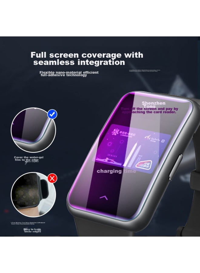 ESCASE [عبوة من 2] واقي شاشة ساعة هواوي فيت 2، فيلم ناعم للساعة الذكية، حماية كاملة مضادة للخدش ومضادة لبصمات الأصابع، فيلم واقي عالي الدقة - Image 4