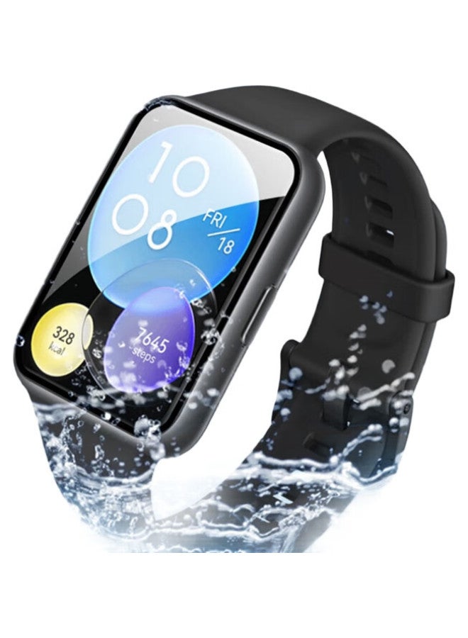 ESCASE [عبوة من 2] واقي شاشة ساعة هواوي فيت 2، فيلم ناعم للساعة الذكية، حماية كاملة مضادة للخدش ومضادة لبصمات الأصابع، فيلم واقي عالي الدقة - Image 2