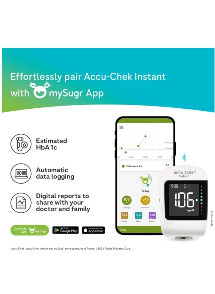 ACCU-CHEK Instant - Instant Blood Sugar Measuring Device With High Accuracy - Image 1