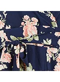 ميلا لندن Printed Wrap Over Sleeveless Skater Dress