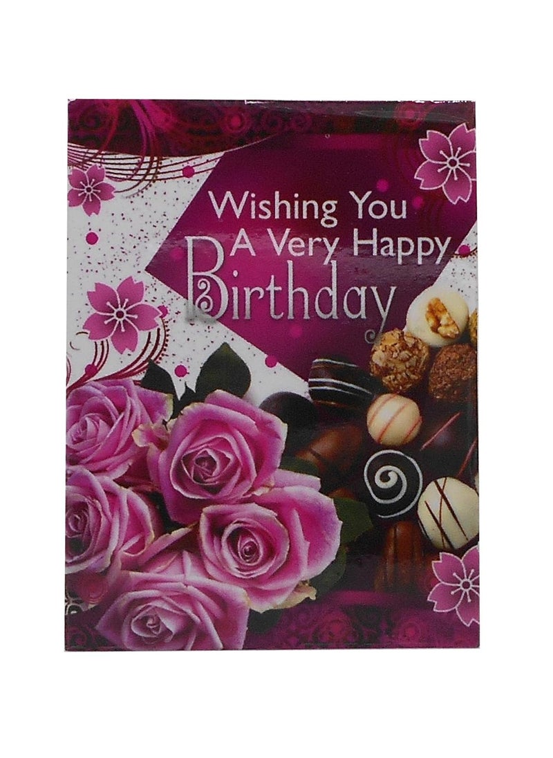 Saugat Traders - Saugat Traders Love Birthday Gift for Girlfriend, Wife - Birthday Greeting Card, Golden Rose and Message Bottle - Fiance, Boyfriend - Image 1