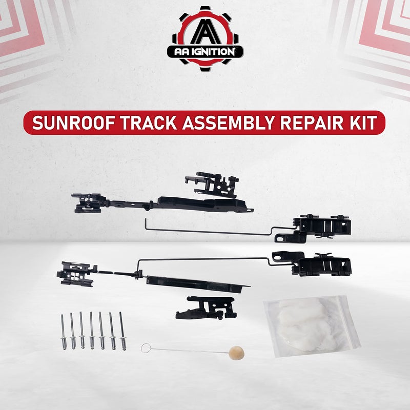 AA Ignition Sunroof Track Assembly Repair Kit - Compatible with Ford & Lincoln Vehicles - F150 2000-2014, Expedition 2000-2017, F250, F350, F450 Super Duty 2005-2016, Navigator, 2006-2008 Mark LT - Sun Roof - Image 5